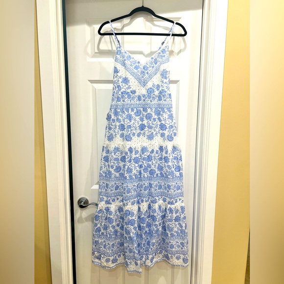 BCBG NWT maxi white Provence floral dress - Picture 1 of 4